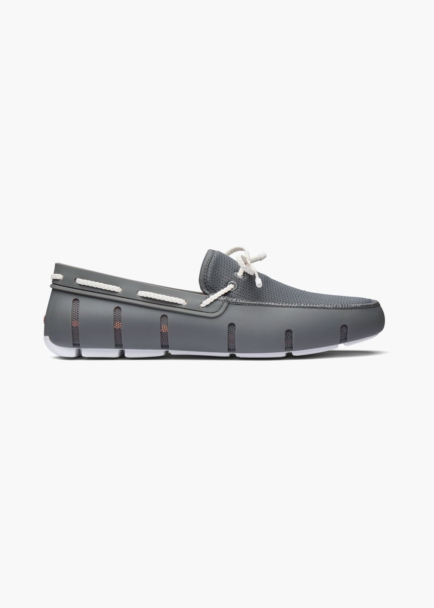 SWIMS - Braided Lace Loafer - Basalt Grey - Str: 48 - Herre
