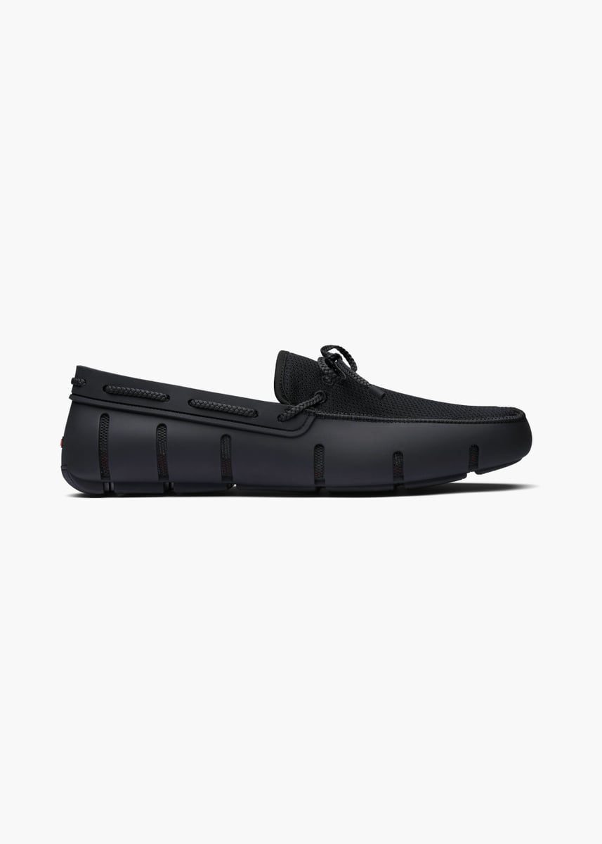 SWIMS - Braided Lace Loafer - Black - Str: 48 - Herre