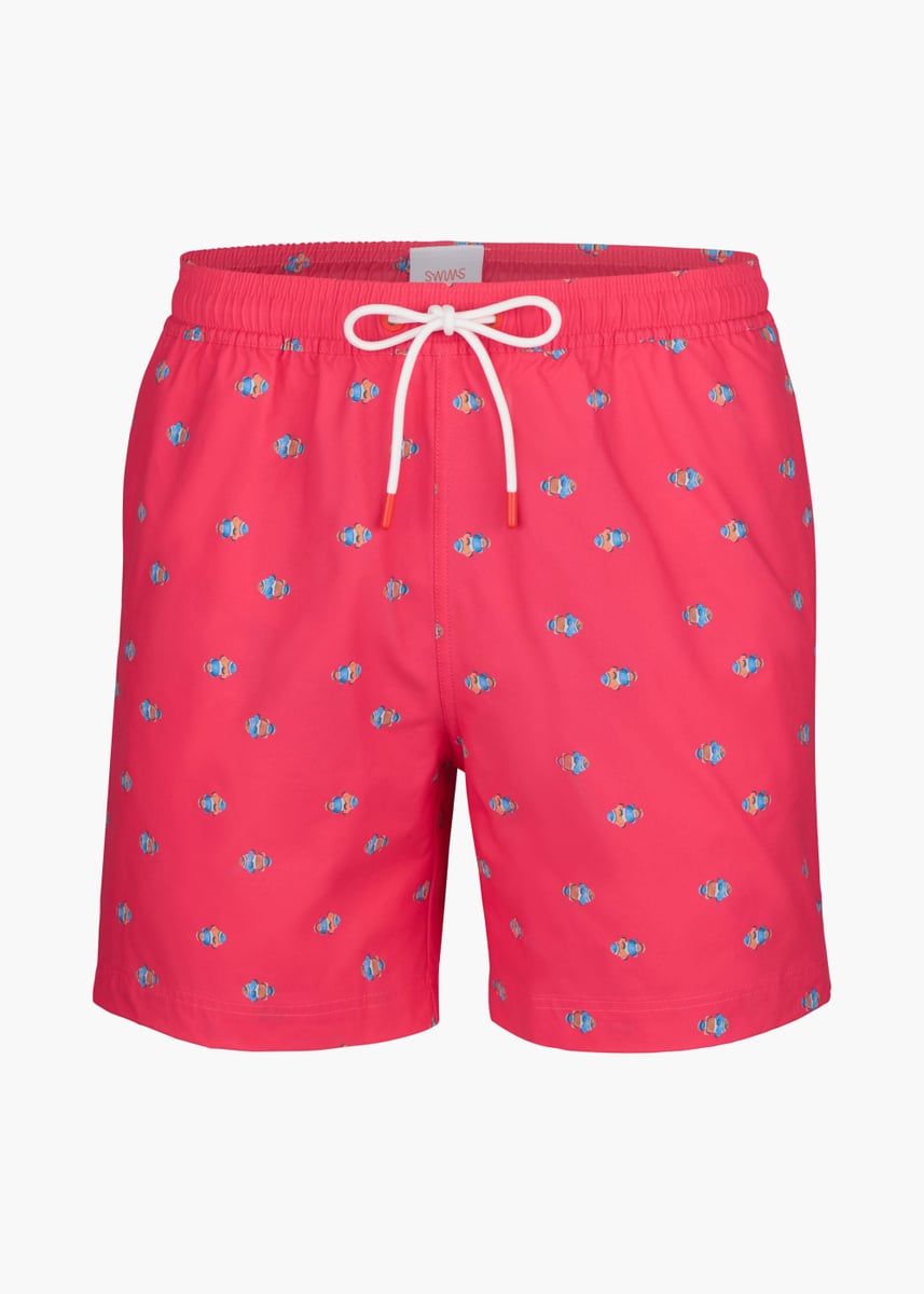 SWIMS - Clowns Swim Shorts - Campari - Str: S - Herre