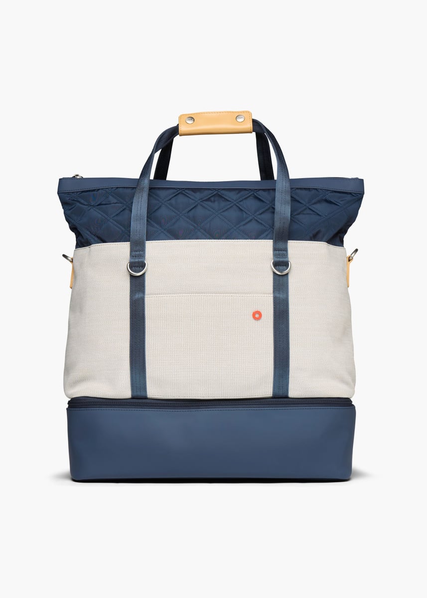 SWIMS - Travel Tote Knit - Navy/Sand - Str: ONE-SZ - Unisex