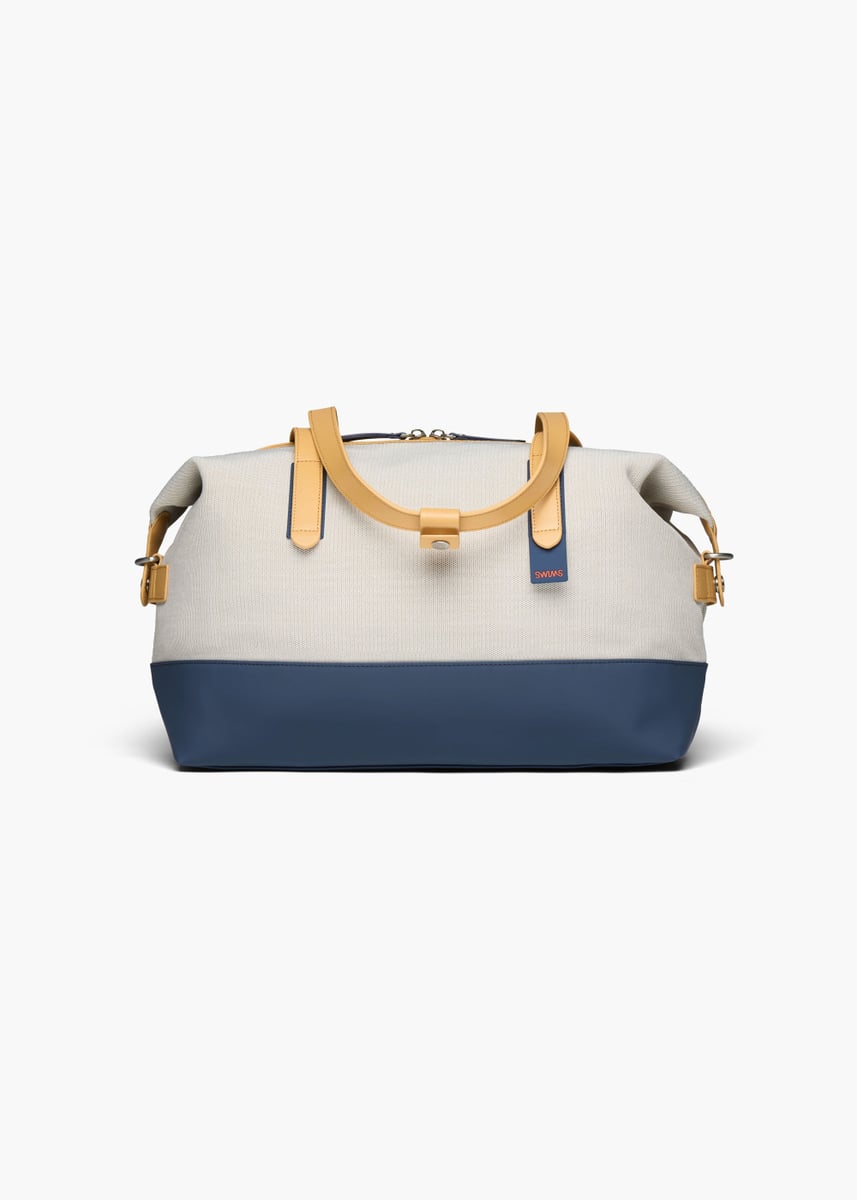 SWIMS - 24H Knit Holdall w/shoulder strap - Navy/Sand - Str: ONE-SZ - Unisex