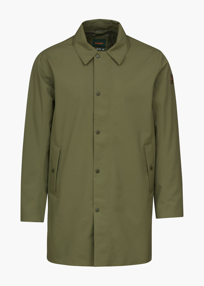 SWIMS - Waterproof Stockholm Mac - Olive - Str: XXL - Herre