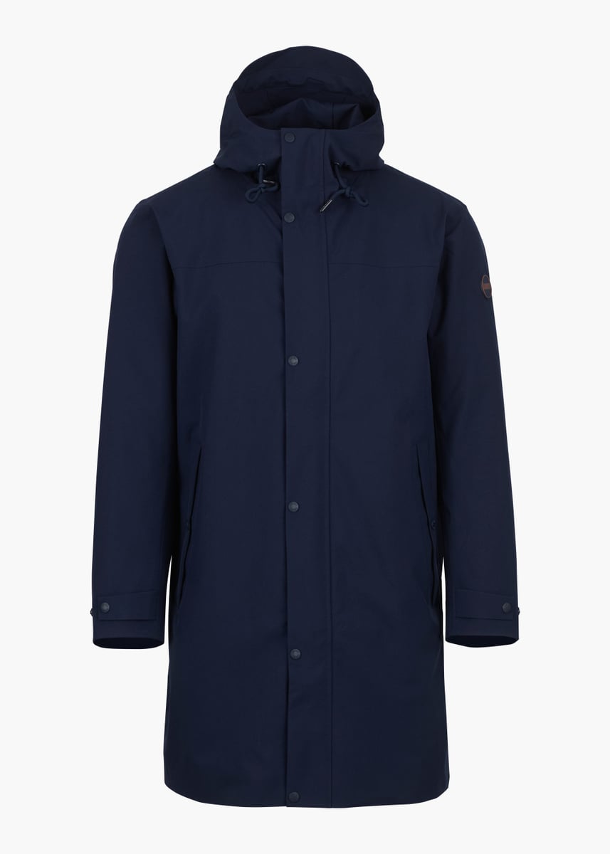 SWIMS - Amsterdam Waterproof Overcoat - Navy - Str: XS - Herre