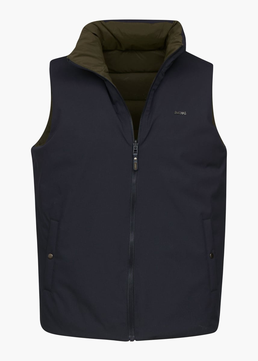 SWIMS - Zermatt Reversible Vest - Navy/Olive - Str: XXL - Herre