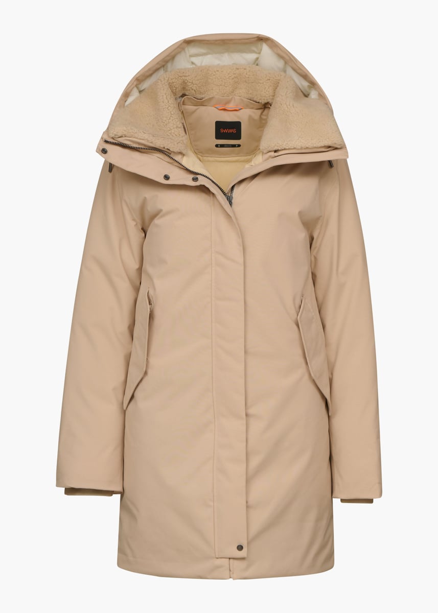SWIMS - Davos IV Parka - Warm Sand - Str: L - Dame