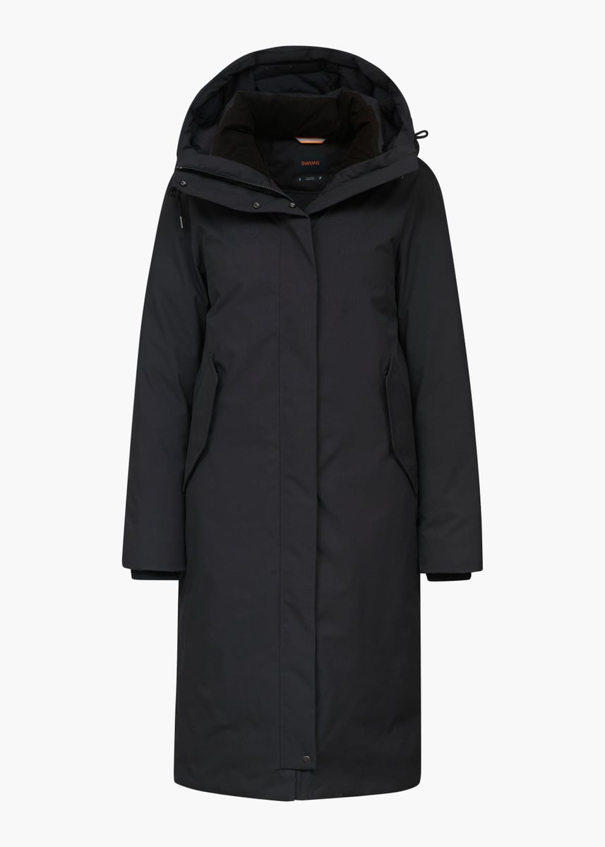 SWIMS - Davos Coat Extended Edition - Black - Str: XL - Dame